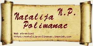 Natalija Polimanac vizit kartica